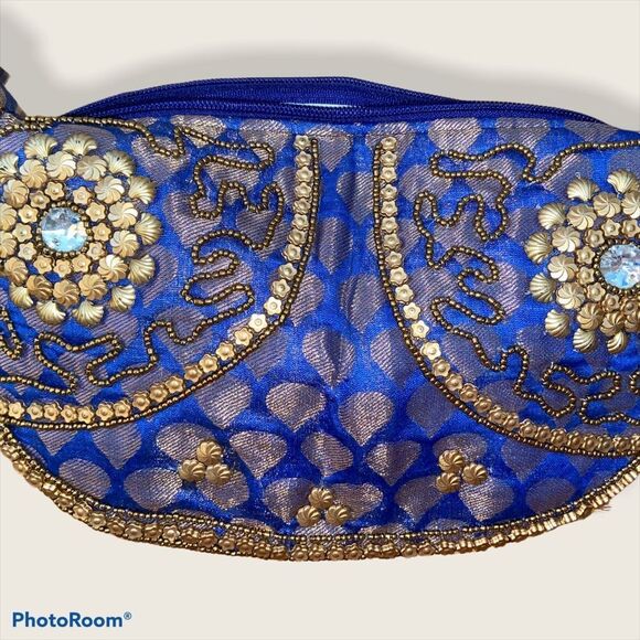 Beaded Indian handmade fortune cookie hand bag - Picture 12 of 15